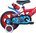 Vélo 12'' Spiderman équipé de 2 freins, garde boue, bidon/porte bidon, plaque avant + stabilisateurs