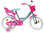 Vélo 16'' Fille " LOL " équipé de 2 freins - Monovitesse - 2 stabilisateurs - Panier & Porte Poupée
